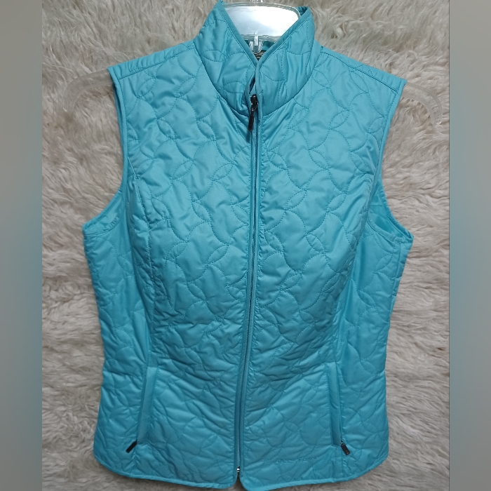 Light Blue Quilted Vest